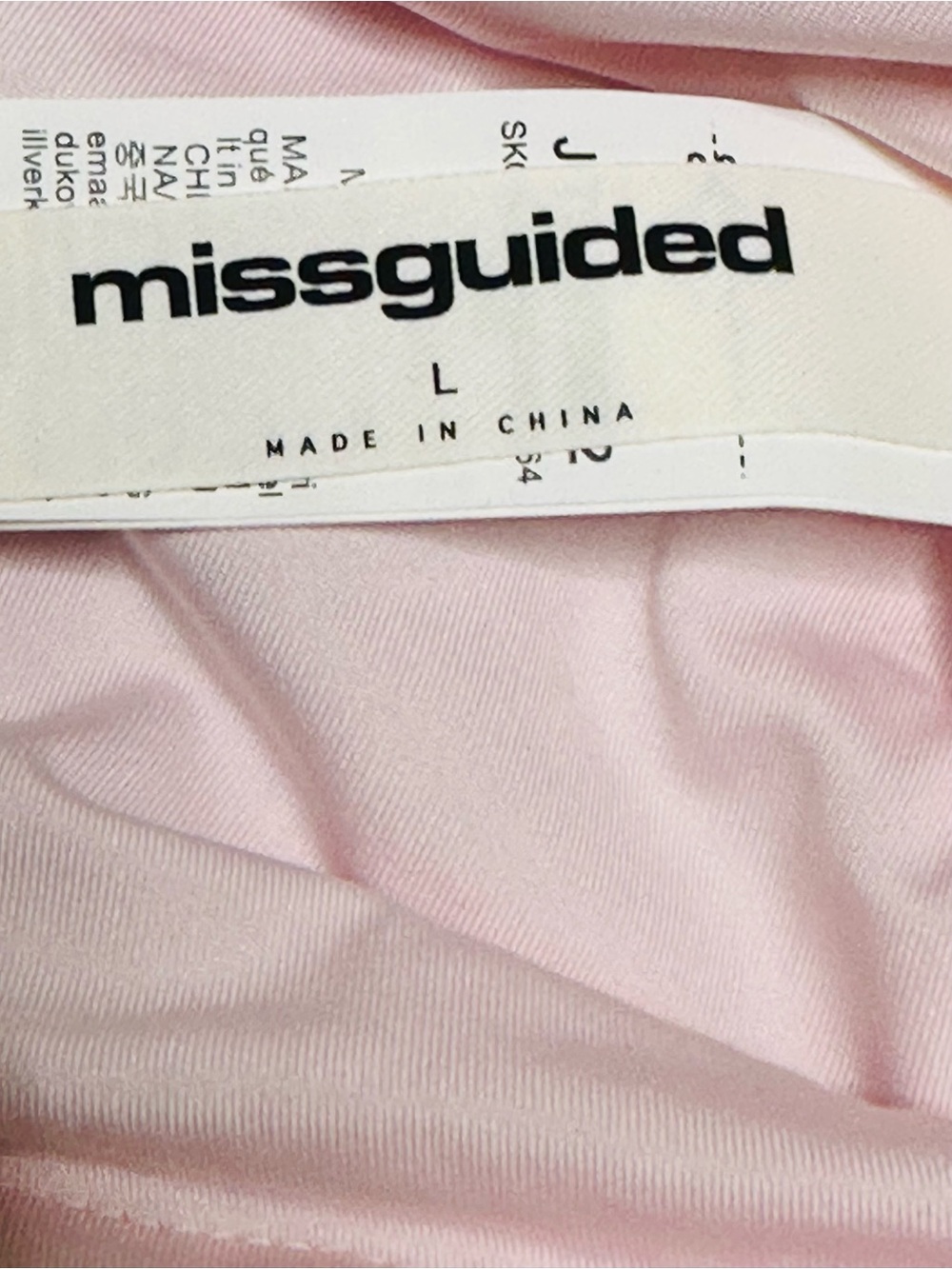 Missguided Blush Sequin Long-Sleeve Mini Dress - Picture 14 of 15